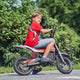 CyberCart E-Scooter for Kids Cybercart A12 Electric Dirt Bike for Kids - 350W Off-Road Motorcycle with Dual Suspension & 3 Speed Modes