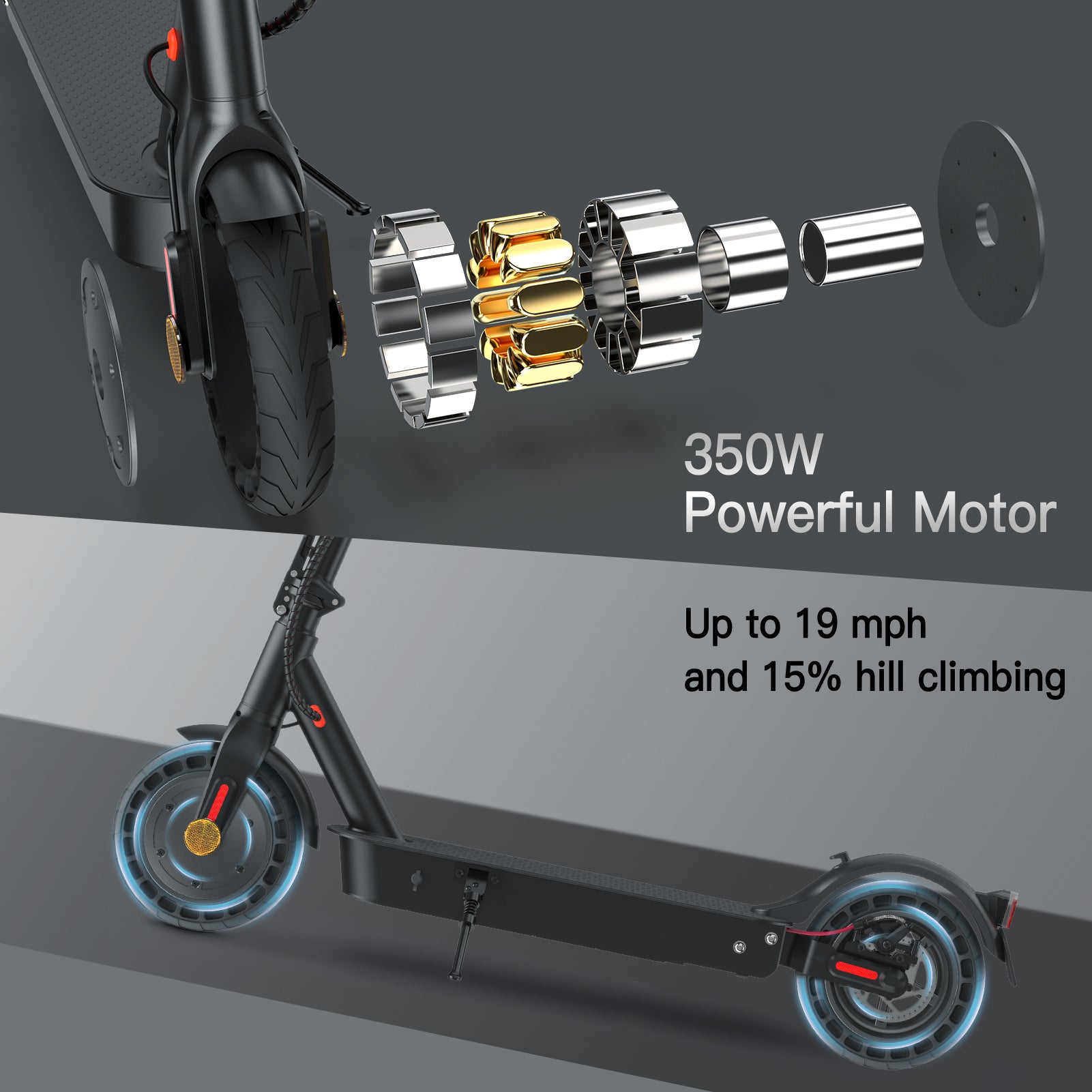 isinwheel E9Max E-Scooter 500W Motor