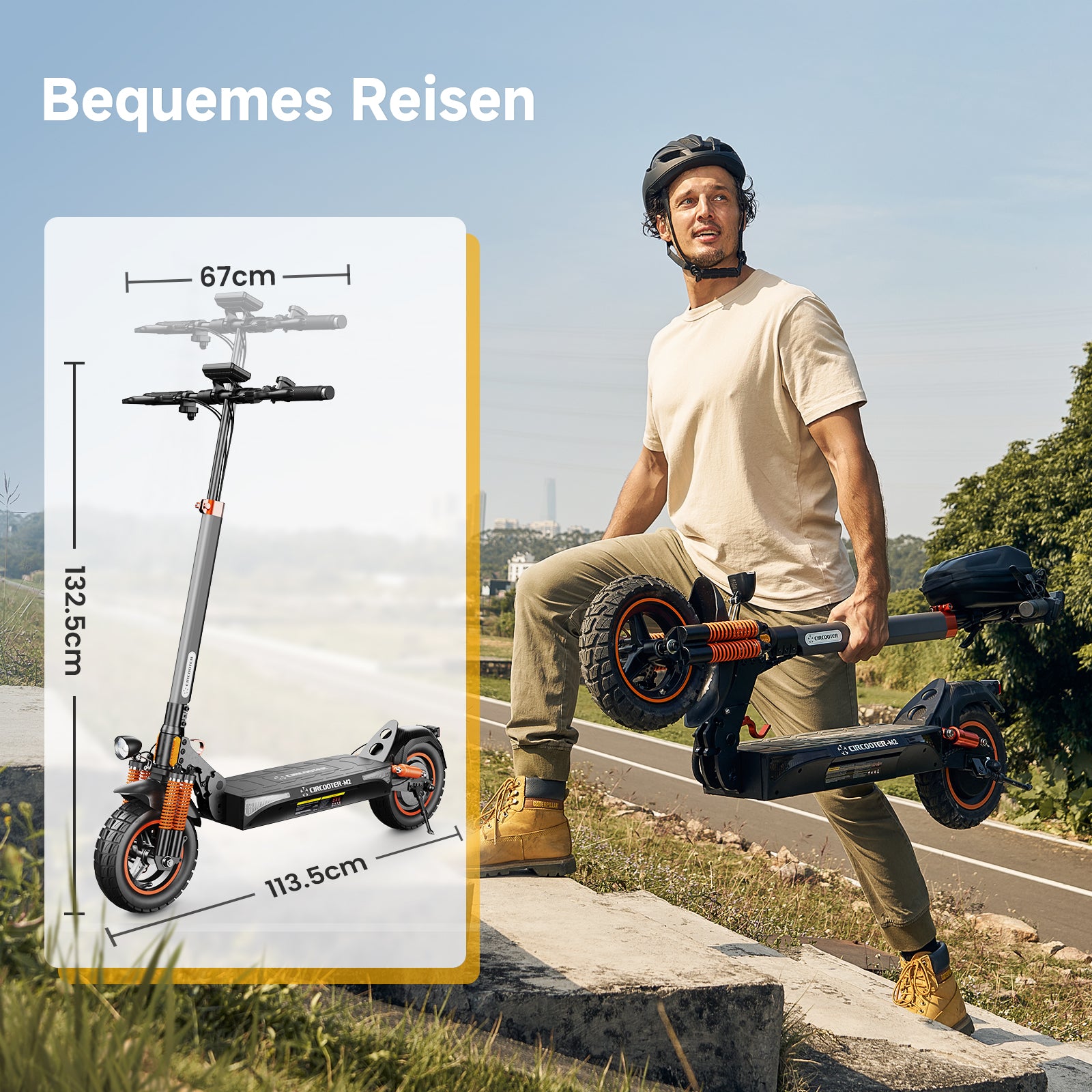 isinwheel M2 Off Road Electric Scooter 800W