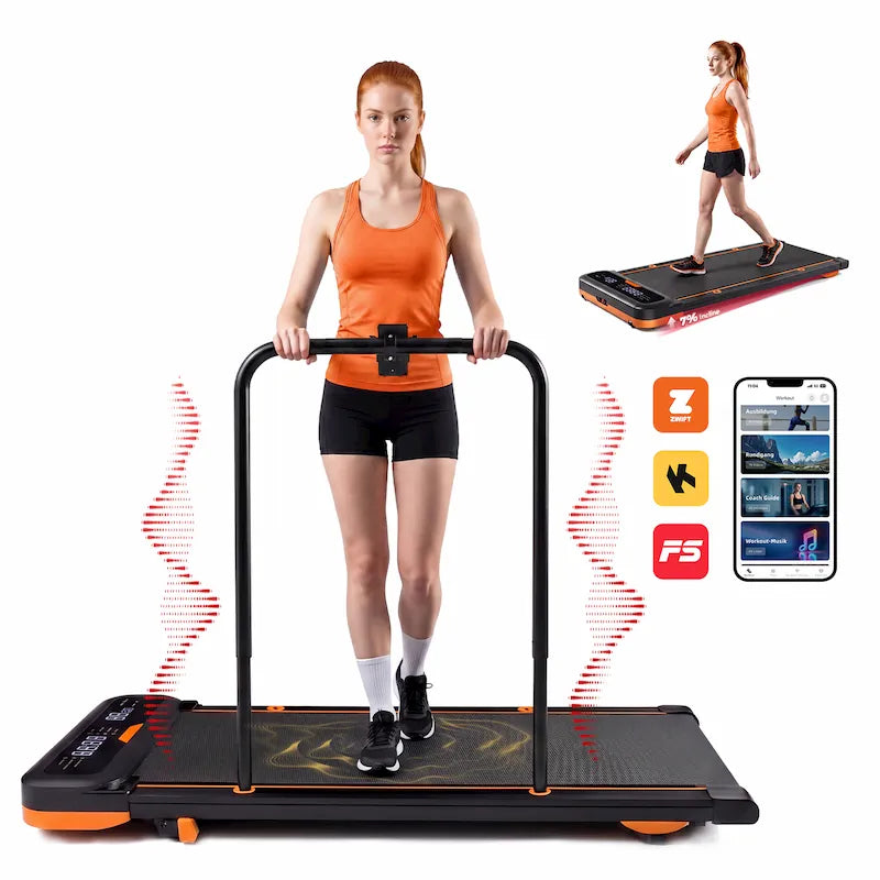 CyberCart JAGJOG JT36 AdaptTrek Treadmill Auto Incline with 12% Automatic Cushioning Walking Pad Under Desk with Smart App 180KG Load