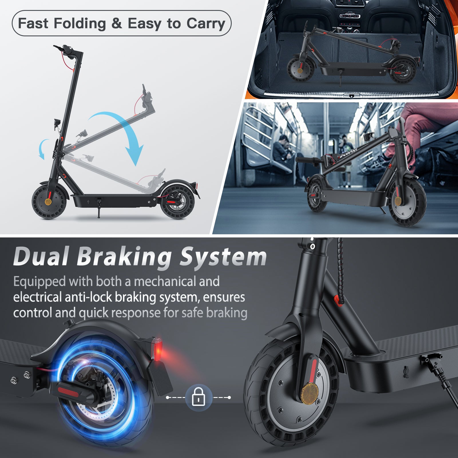 isinwheel E9Max E-Scooter 500W Motor