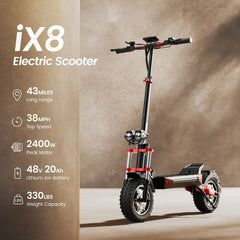 iScooter Skuter Elektryczny Terenowy iX8 Electric Scooter 2400W Dual Motor Folding Off-Road E-Scooter, CE Certified、