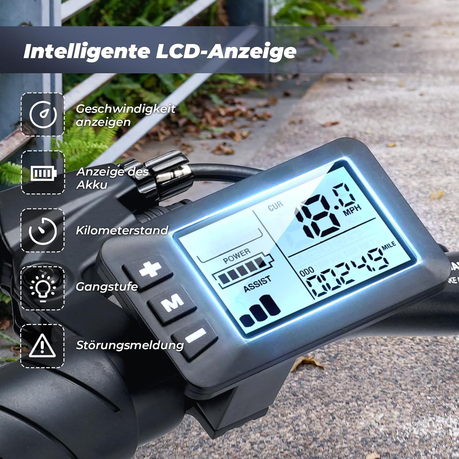 Practical e-bike with rear carrier and storage compartments