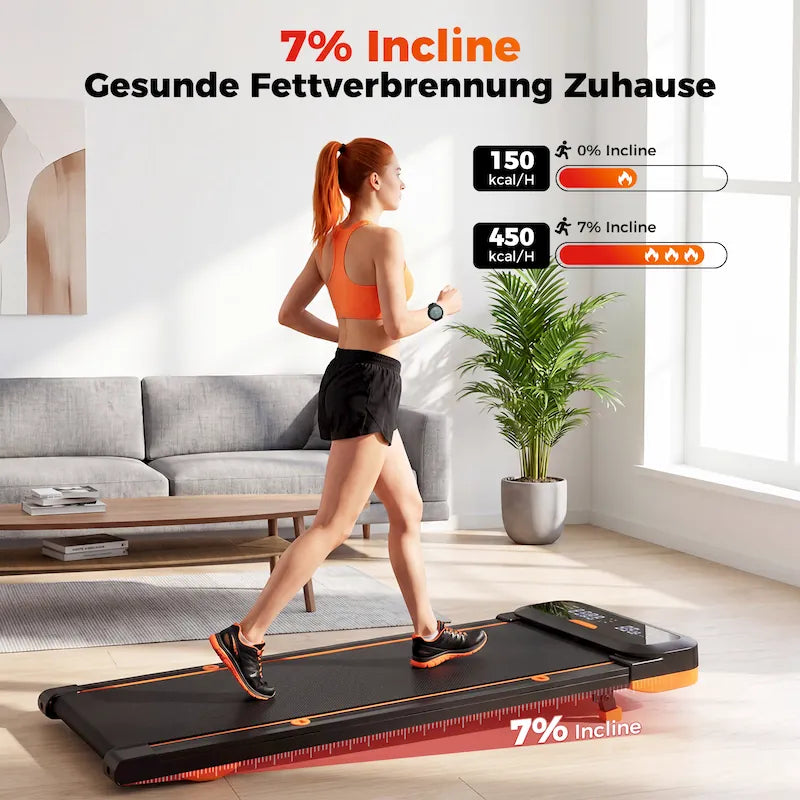 CyberCart JAGJOG JT36 AdaptTrek Treadmill Auto Incline with 12% Automatic Cushioning Walking Pad Under Desk with Smart App 180KG Load