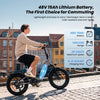 CyberCart Commuter E-Bike EB8 Foldable Electric Fat Bike – Range Up to 144 km