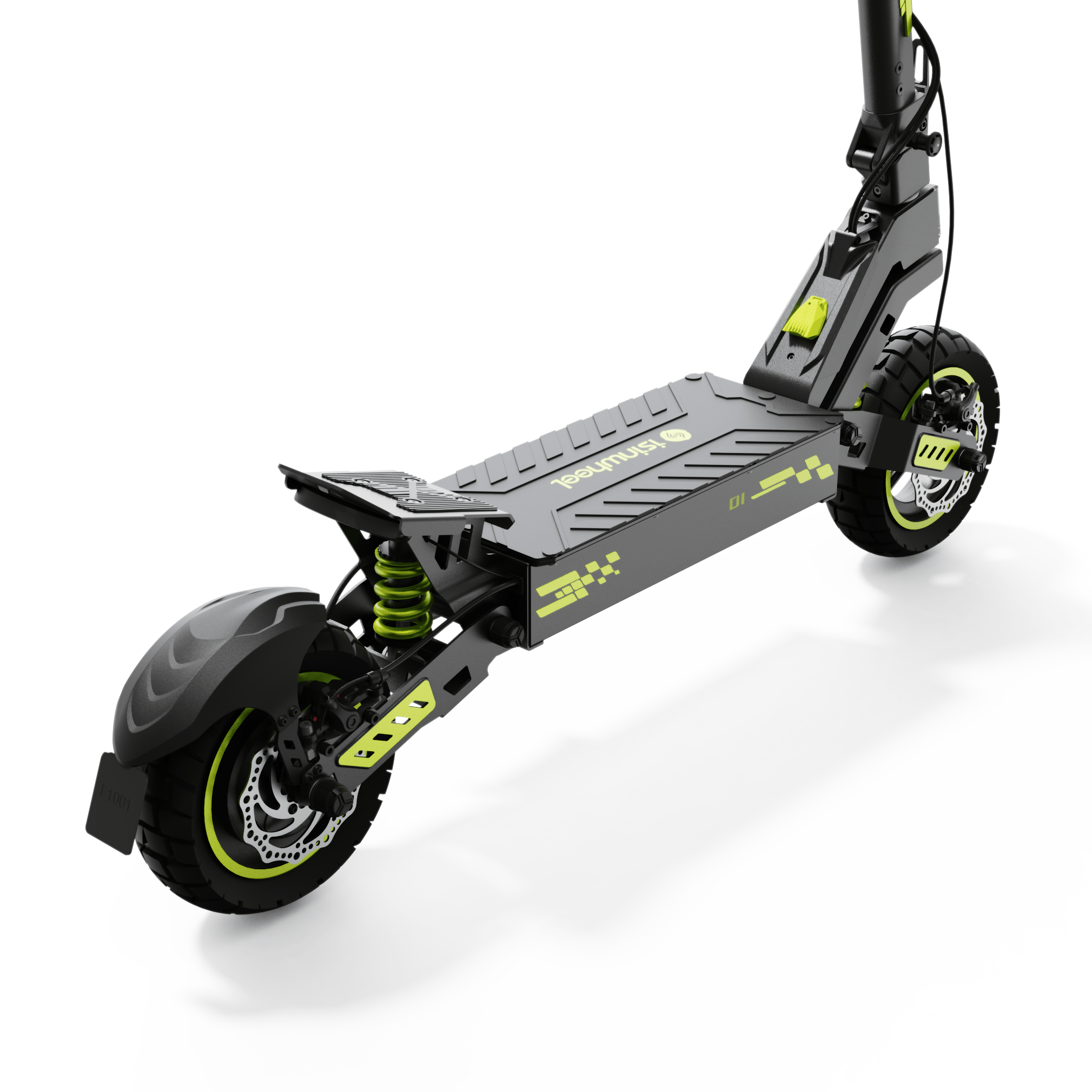 iSinwheel Skuter Elektryczny Terenowy D1 Electric Scooter, 1200W Motor, 48V 10Ah Battery, 10 Inch Tires, 45km/h Max Speed, 40km Range, Double Disc Brakes