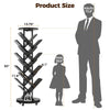 CyberCart 360° Rotating Bookshelf, Standing Shelf, Multifunctional, 17 Shelves