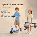 CyberCart E-Scooter for Kids Cybercart S4 Foldable Kids Electric Scooter | 200W, 12 MPH, Dual Brakes & 6.5" Solid Tyres (Ages 6-12)