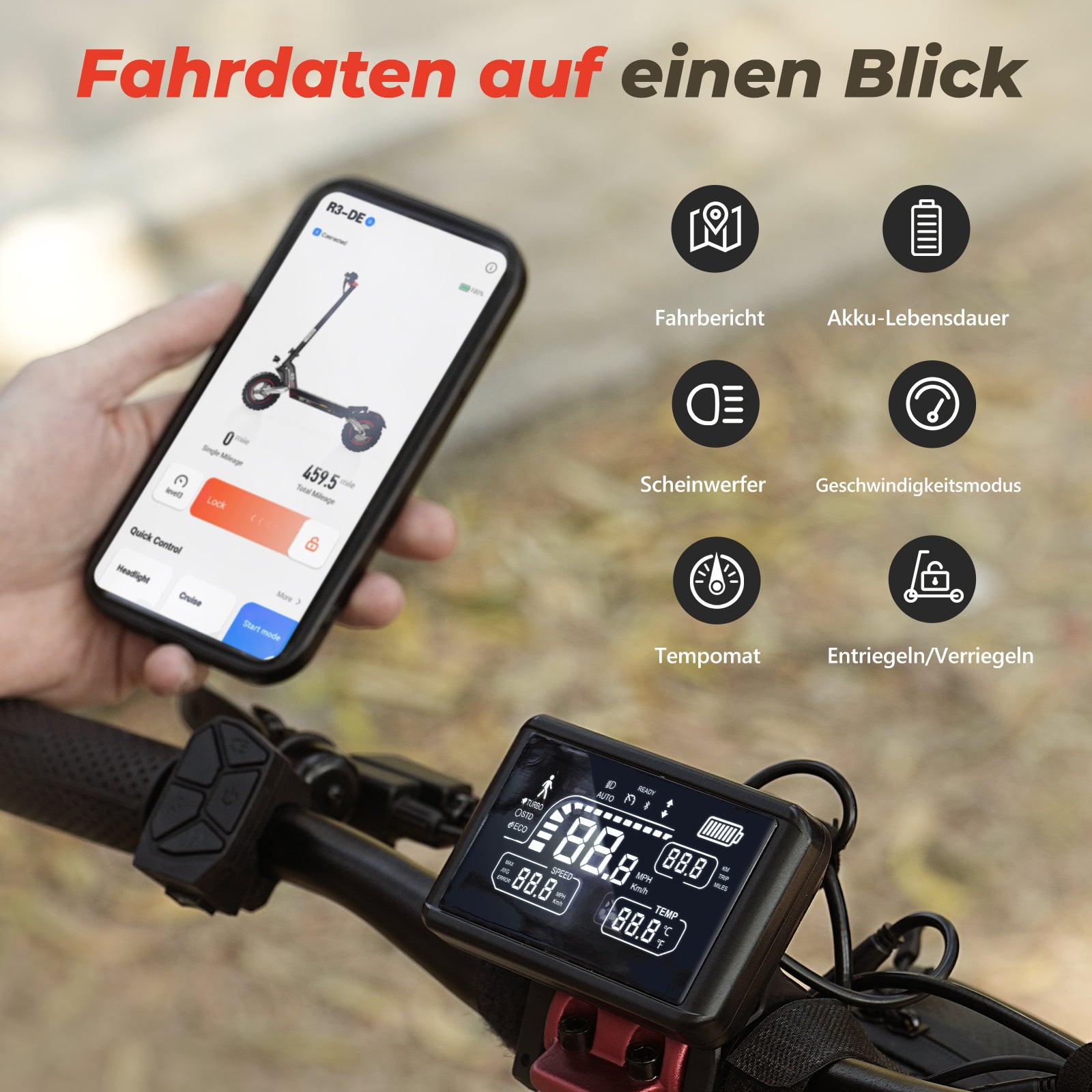 isinwheel R3 Off Road Electric Scooter 800W