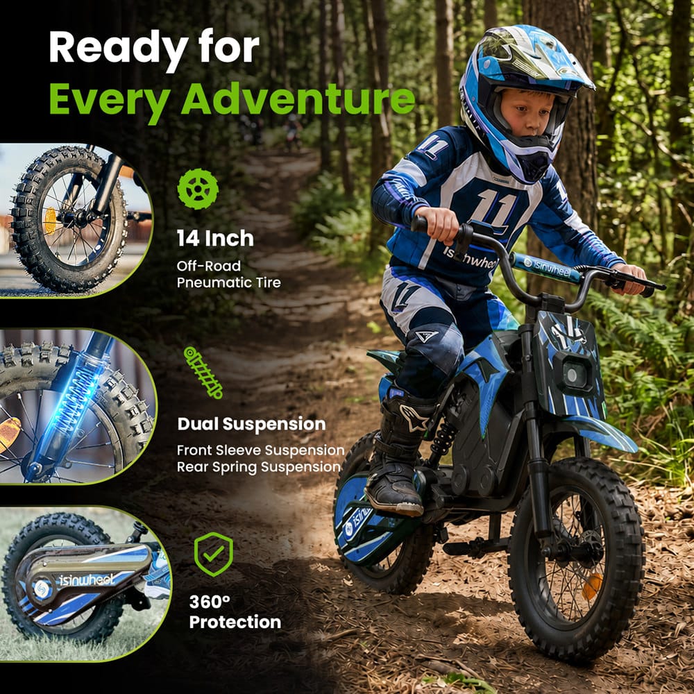 CyberCart Cybercart A14 Electric Dirt Bike for Kids (Ages 5-14)