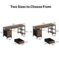 CyberCart Computer Desk with 3 Drawers and 3 Adjustable Shelves, 120 x 60 x 75 cm, Reversible PC Table, Office Table, for Office, Study, Bedroom, Living Room