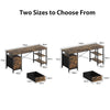 CyberCart Computer Desk with 3 Drawers and 3 Adjustable Shelves, 120 x 60 x 75 cm, Reversible PC Table, Office Table, for Office, Study, Bedroom, Living Room