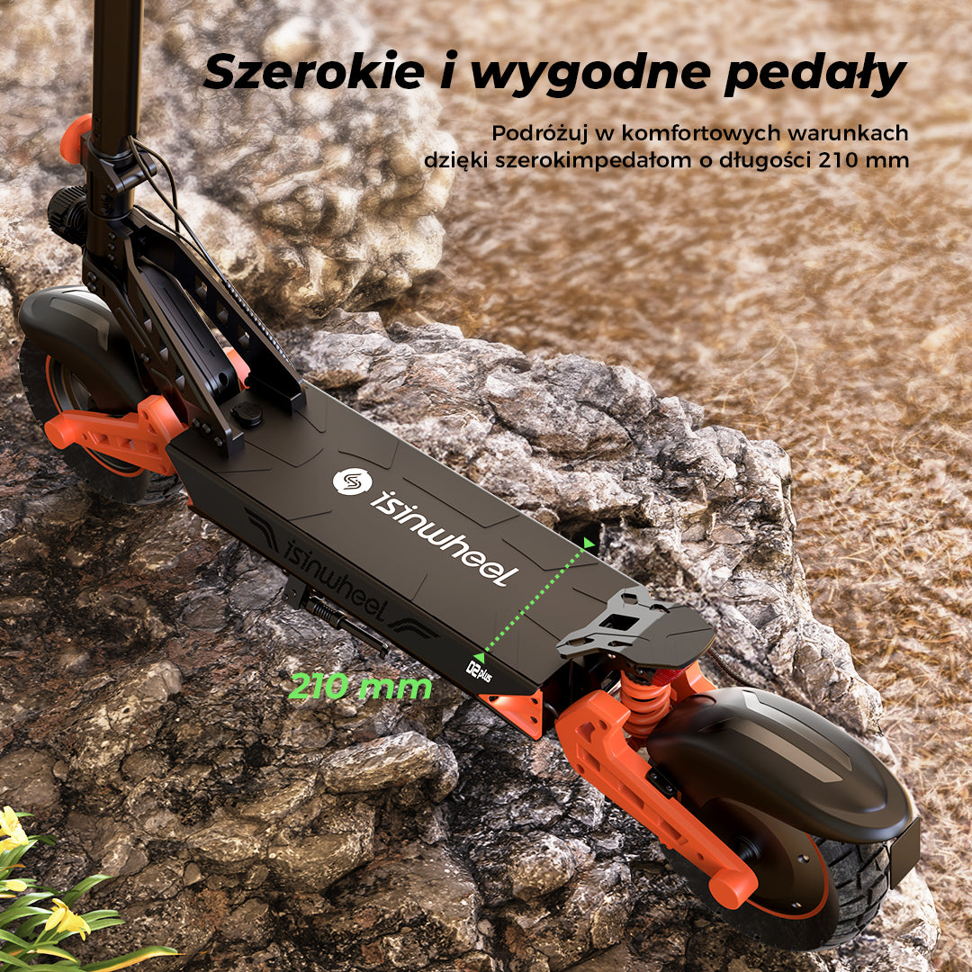 Hulajnoga Elektryczna D2Plus 1000W Składana Off-Road, Zasięg 60-65 km, Mocny Silnik