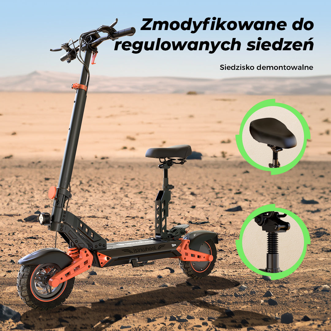 Hulajnoga Elektryczna D2Plus 1000W Składana Off-Road, Zasięg 60-65 km, Mocny Silnik