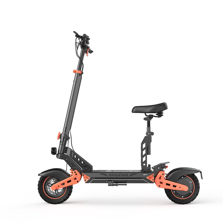 iSinwheel Skuter Elektryczny Terenowy D2Plus Electric Scooter, 1000W Motor, 48V 20Ah Battery, 10 Inch Tires, 45km/h Max Speed, 65km Range, Double Disc Brakes, Dual Swingarm Suspension
