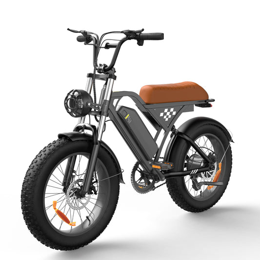 CyberCart EB5 Electric Off-Road Bike, 20-inch Thick Tires
