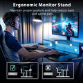 CyberCart 120/140cm LED Gaming Desk with Power Outlets