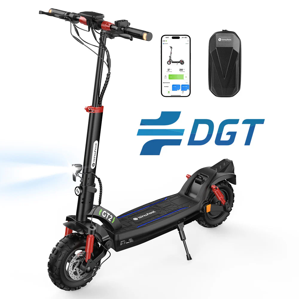 isinwheel GT2 1000W Legal DGT-Certified Electric Scooter 80KM Range