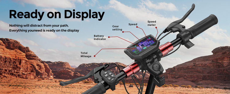 Intuitive control interface on the isinwheel GT2 with clear display readings