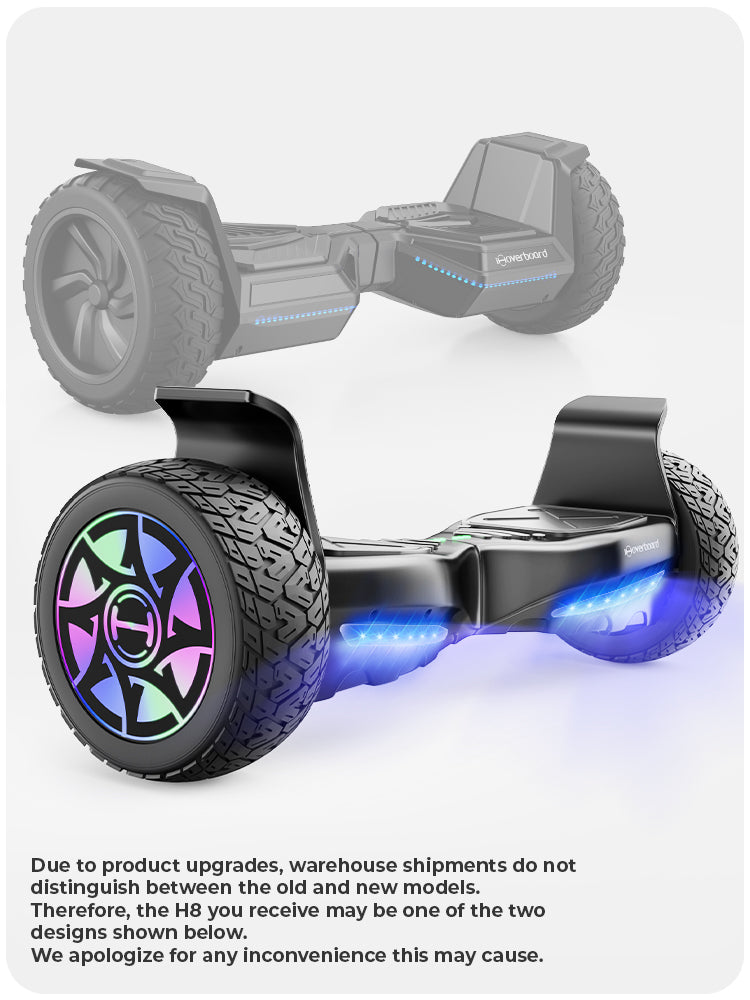 Product upgrade notice for iHoverboard Hoverboard for Adults H8