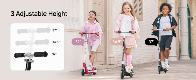 With its adjustable, extendable handle, the iScooter IK1S kids' electric scooter grows with your child.