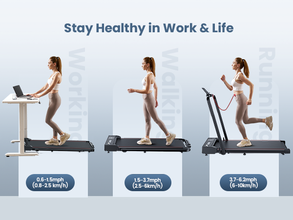 Versatile 3-in-1 functionality of the Jagjog Home Treadmill JT51 with a max speed of 10 km/h.