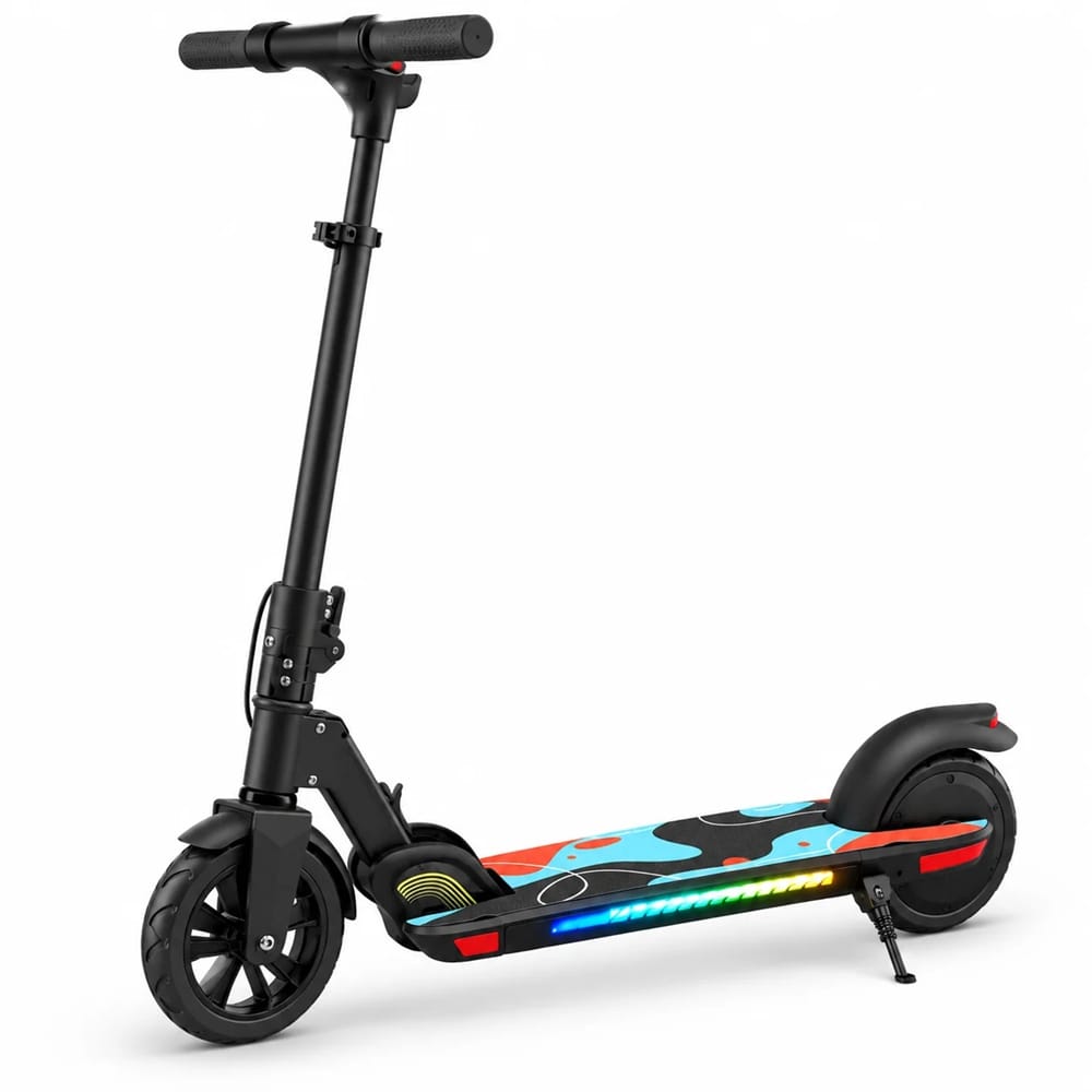 CyberCart K40 Pro Foldable Kids Electric Scooter – Dual Brakes, Height-Adjustable & Legal Safe Speed