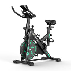 CyberCart Exercise Bike QK118 Exercise Bike with APP & Bluetooth, Adjustable Magnetic Resistance Stationary Bikes for Home, Low Noise Indoor Cycling Bike