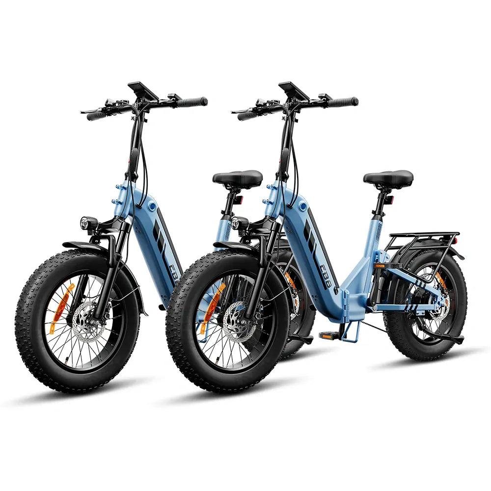 CyberCart Commuter E-Bike EB8 Foldable Electric Fat Bike – Range Up to 144 km