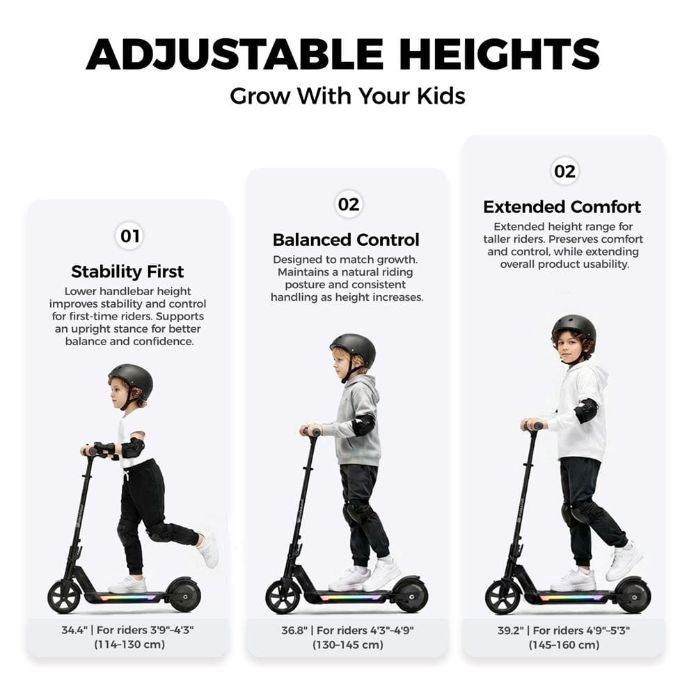 CyberCart E-Scooter for Kids Cybercart S7 Glow Adjustable Kids E-Scooter