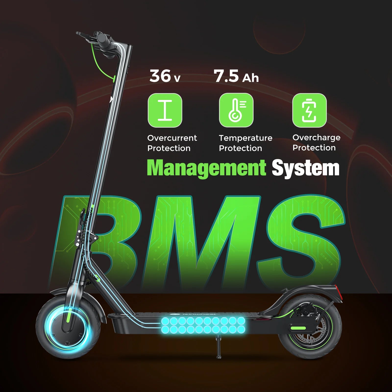 isinwheel S9Pro 350W Folding Electric Scooter