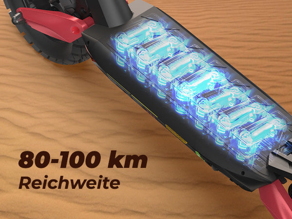 Long-distance rider on the ABE Certification Electric Scooter T8 achieving a 100km range.