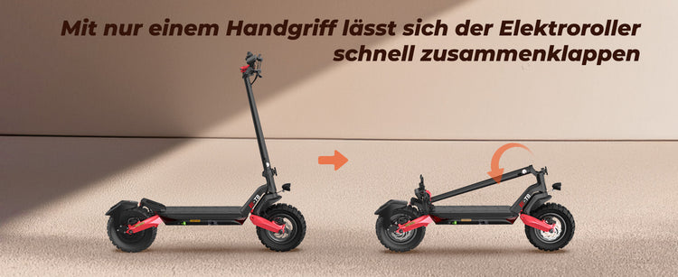 Foldable ABE Certification Electric Scooter T8 being easily stored in a compact space.