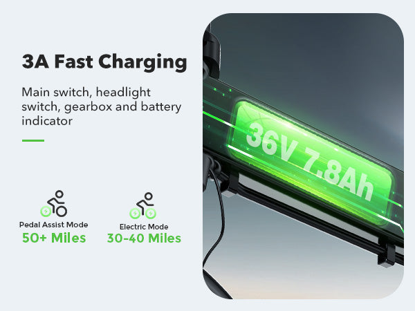 isinwheel U3's removable battery with 55 km range and quick 3A recharge.