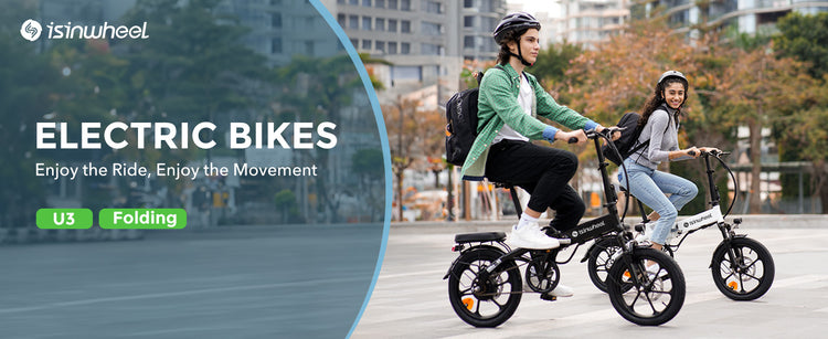 The 16-inch tires on the isinwheel U3 providing a smooth and stable ride on paved city paths.