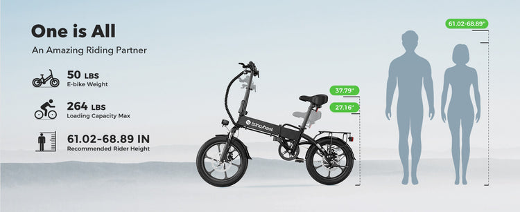A close-up of the easily adjustable seat post on the isinwheel U3 e-bike, highlighting its 120kg (264lbs) max load capacity and lightweight 23kg (50lbs) frame for a customized, comfortable ride.