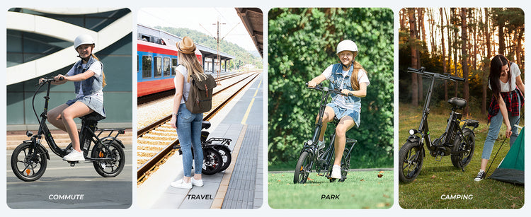 Versatile isinwheel U4 electric bike perfectly adapts to commute, travel and camping needs