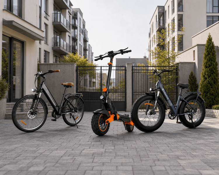 Cybercart electric scooter and electric bike