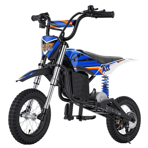CyberCart E-Scooter for Kids Cybercart A12 Electric Dirt Bike for Kids - 350W Off-Road Motorcycle with Dual Suspension & 3 Speed Modes