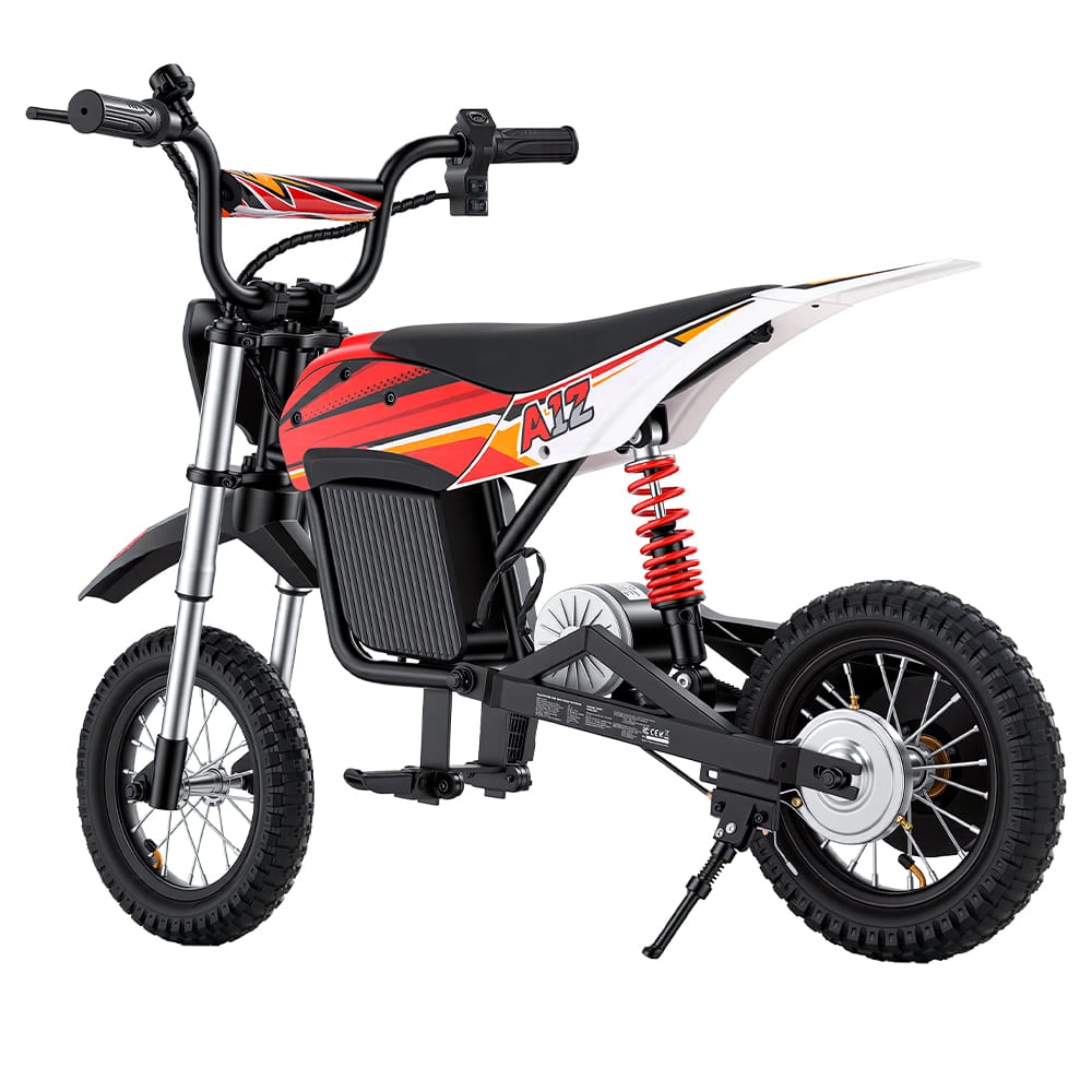 CyberCart E-Scooter for Kids Cybercart A12 Electric Dirt Bike for Kids - 350W Off-Road Motorcycle with Dual Suspension & 3 Speed Modes