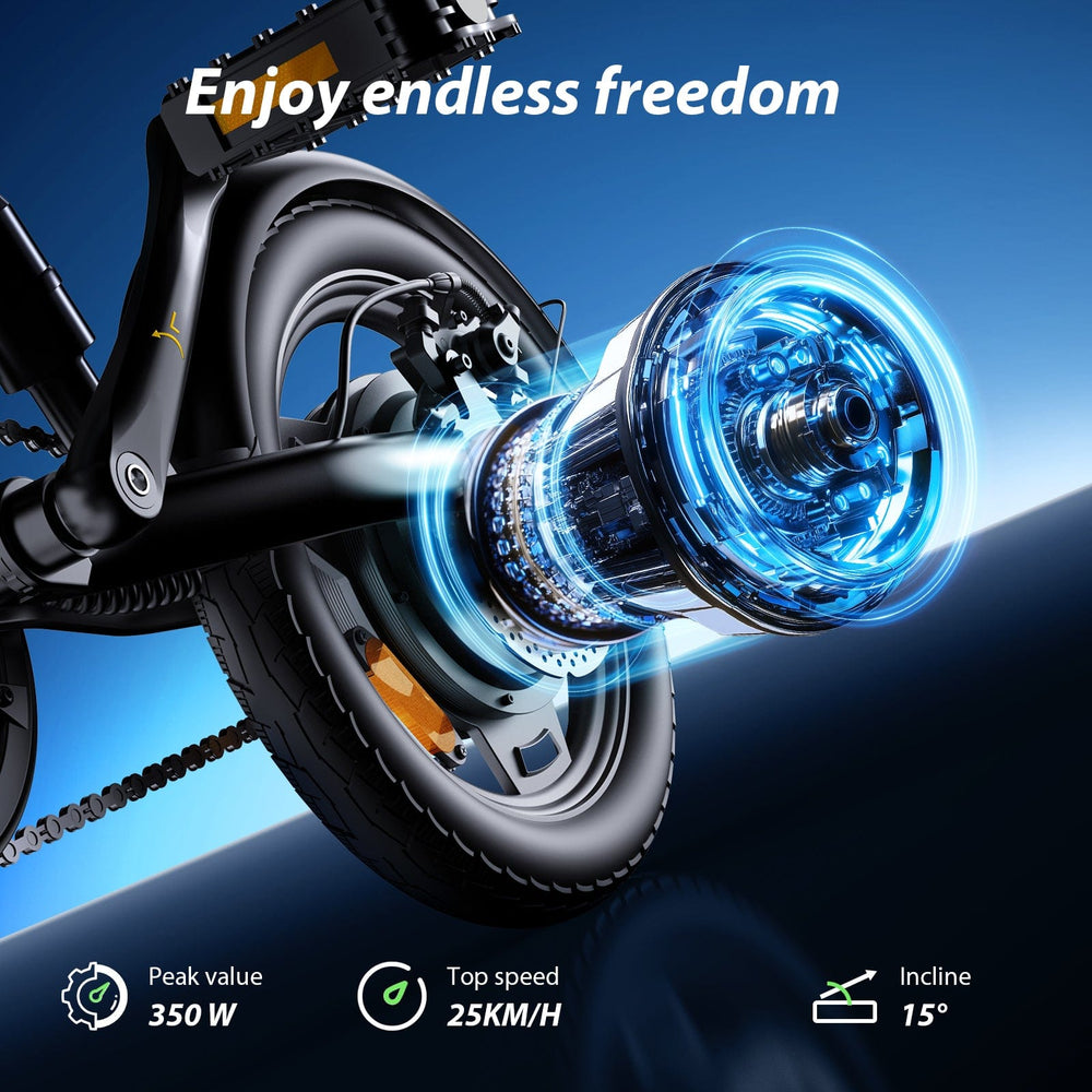 CyberCart Commuter E-Bike EB1 Electric Adjustable Bike 350W