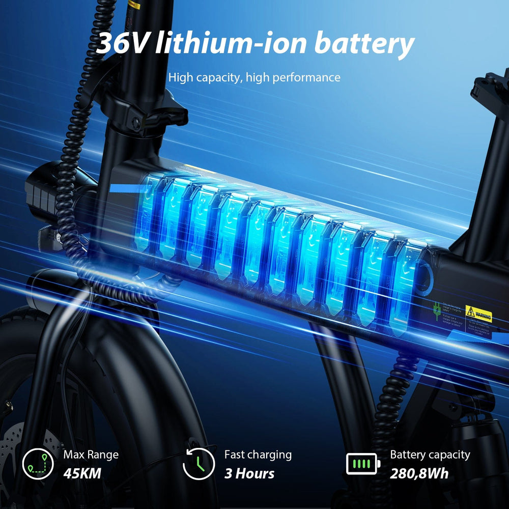 CyberCart Commuter E-Bike EB1 Electric Adjustable Bike 350W