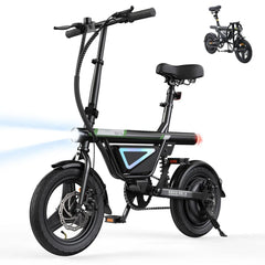 CyberCart Commuter E-Bike EB1S Folding Electric Bike 250W