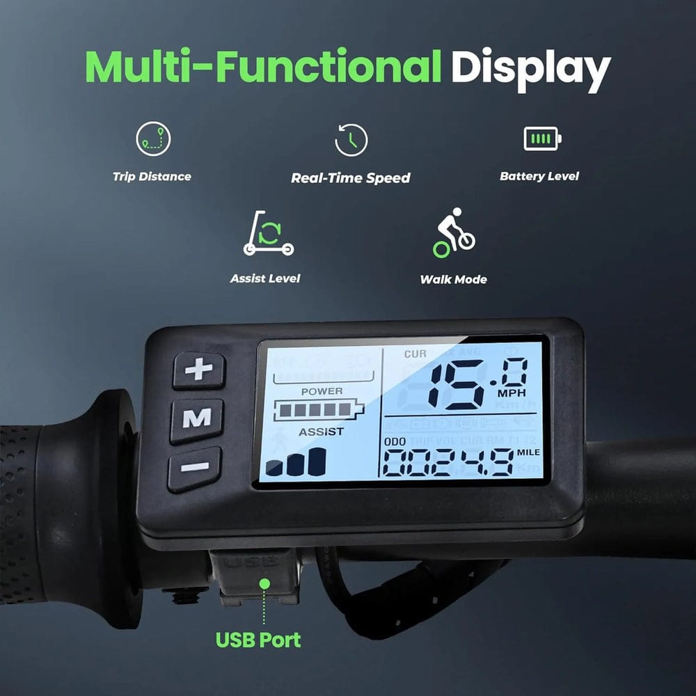 CyberCart Commuter E-Bike EB1S Folding Electric Bike 250W