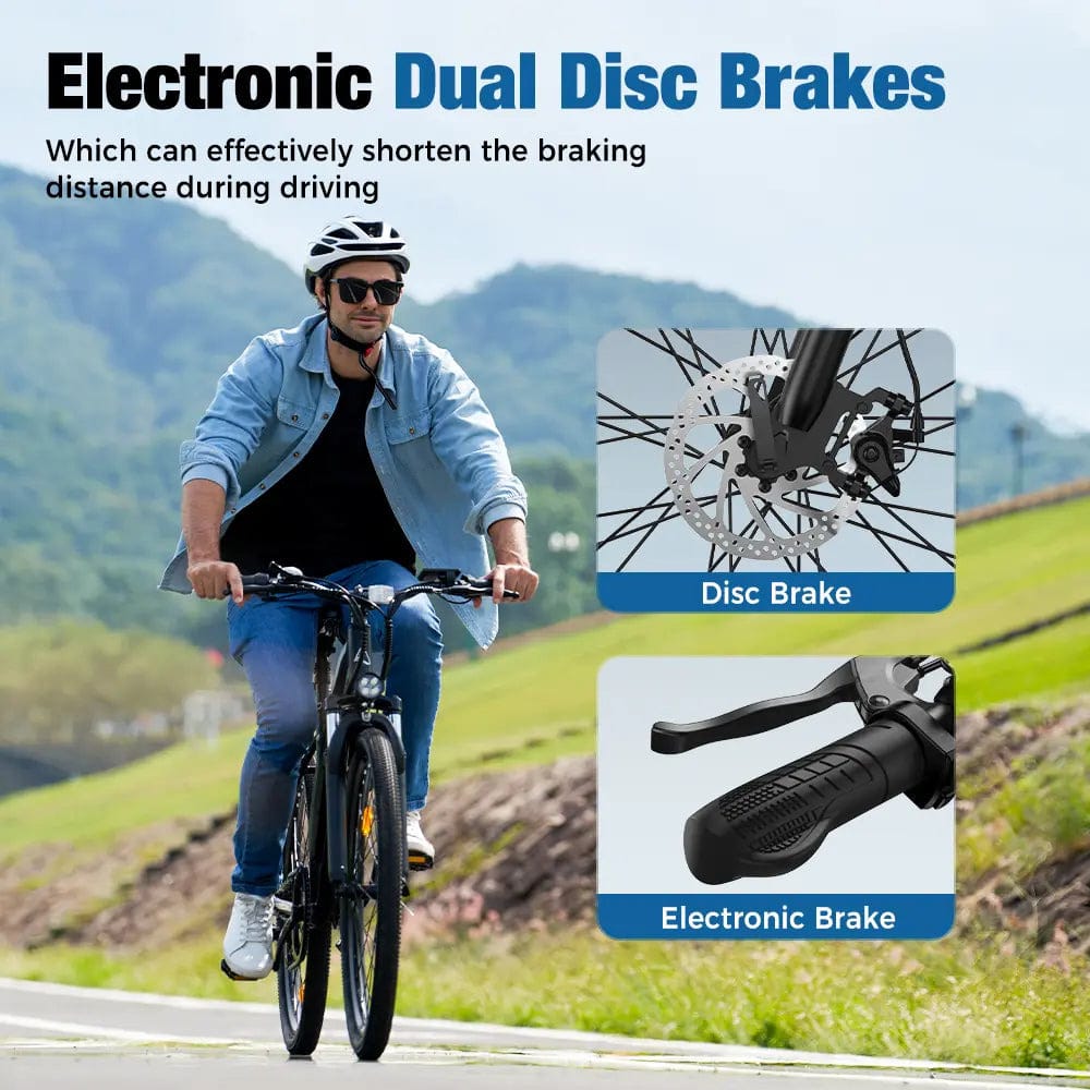 CyberCart Commuter E-Bike EB3 Electric Bike | 250W, 100 km Range