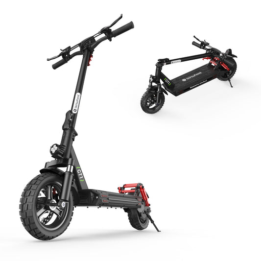 GT1 800W Off-Road Electric Scooter - Front View on White Background 1600