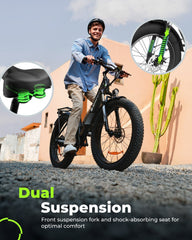 cybercart E-Bike Electric Bike M60 750W Fat-Tire All-Terrain Electric Bike