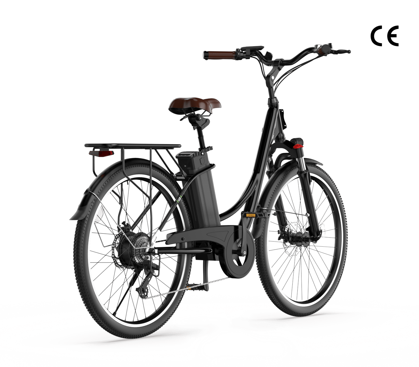 CyberCart Commuter E-Bike U2 Commuter Electric Bike  - City E-Bike, 500W Motor, 55KM Range, CE Certified
