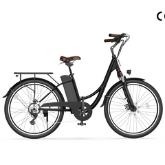 CyberCart Commuter E-Bike U2 Commuter Electric Bike  - City E-Bike, 500W Motor, 55KM Range, CE Certified