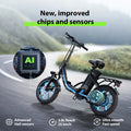 CyberCart Commuter E-Bike U4 Electric Commuter Bike, Peak 500 W, 88 km Range Foldable E-Bike
